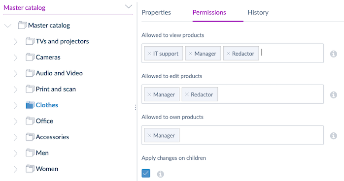 Permissions for hide mode